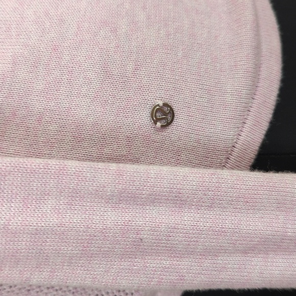 Lululemon Still Movement V-Neck Hi-Low Hem Sweater Heathered Petal Pink 4 - Picture 9 of 15